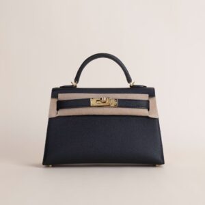 HERMÈS Mini Kelly ll Epsom Leather CK89 Black 19CM GHW