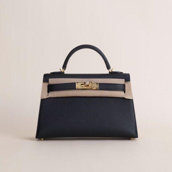 HERMÈS Mini Kelly ll Epsom Leather CK89 Black 19CM GHW