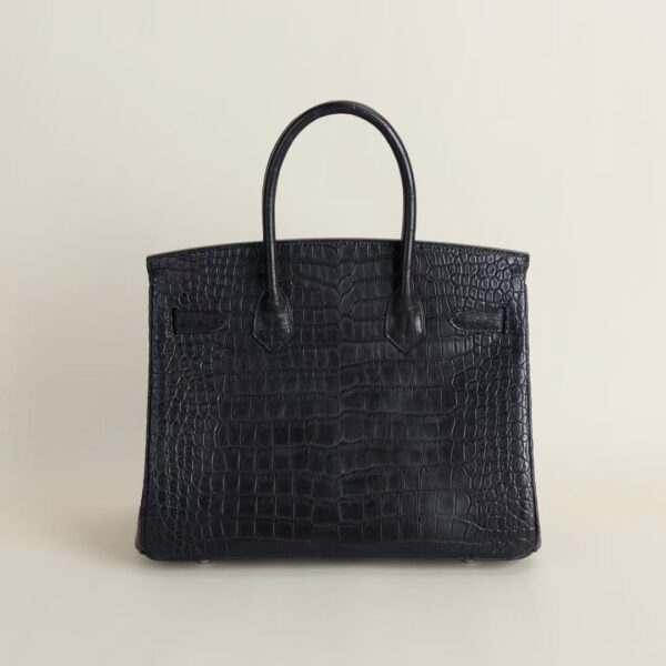 HERMÈS Birkin 30CM Matte Crocodile CK89 Black PHW