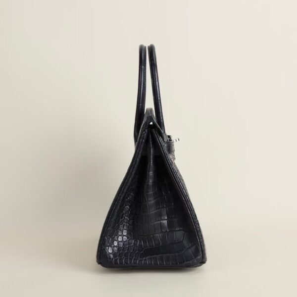 HERMÈS Birkin 30CM Matte Crocodile CK89 Black PHW