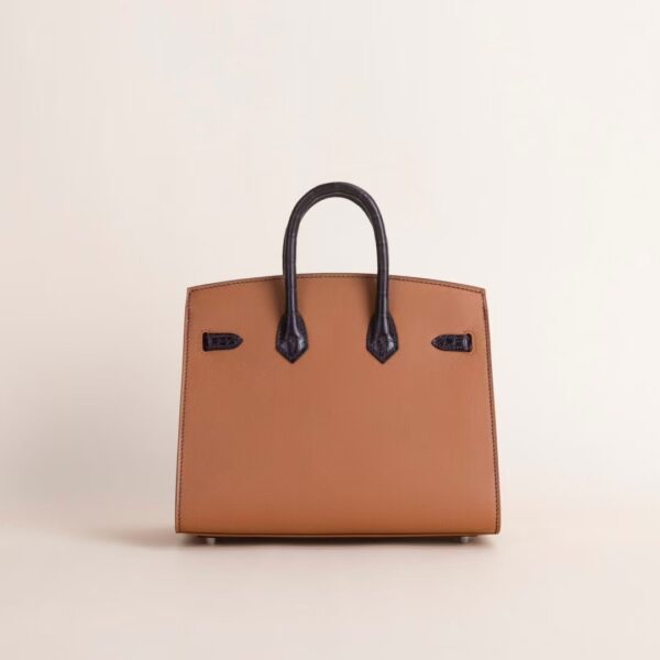 HERMÈS Birkin 20CM Fauboury Madame / Alligator Crocodile Gold PHW