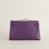 187 Factory Kelly pochette Ostrich P9 Anemone GHW